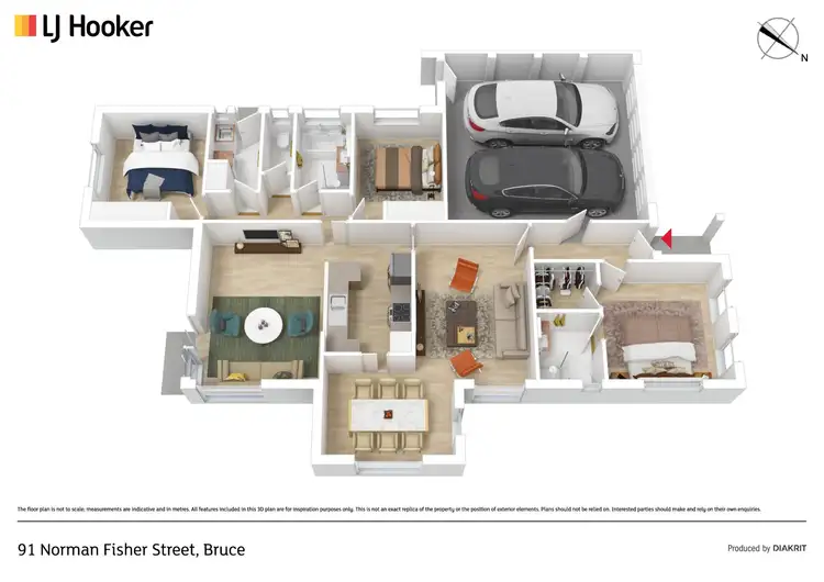 Floorplan of Homely house listing, 91 Norman Fisher Circuit, Bruce ACT 2617