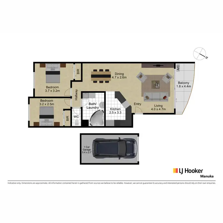 Floorplan of Homely apartment listing, 37/15 Howitt Street, Kingston ACT 2604