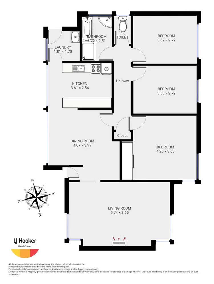 Floorplan of Homely house listing, 7 Viola Crescent, Gagebrook TAS 7030