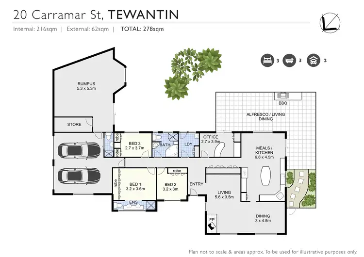 Floorplan of Homely house listing, 20 Carramar Street, Tewantin QLD 4565