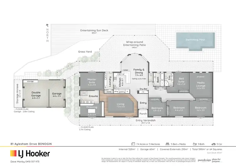 Floorplan of Homely rural property listing, 81-83 Aylesham Drive, Bonogin QLD 4213
