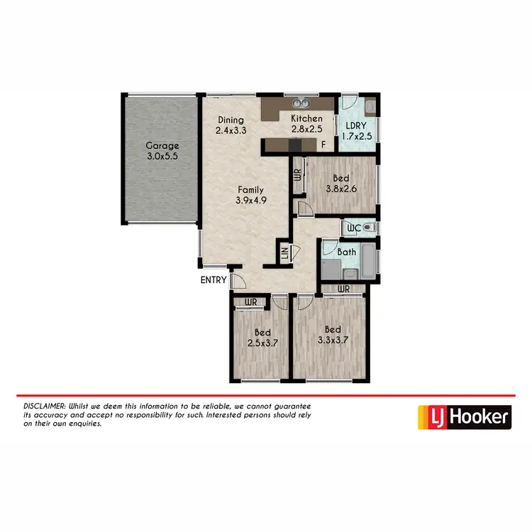 Floorplan of Homely house listing, 19 Celeste Court, Rooty Hill NSW 2766