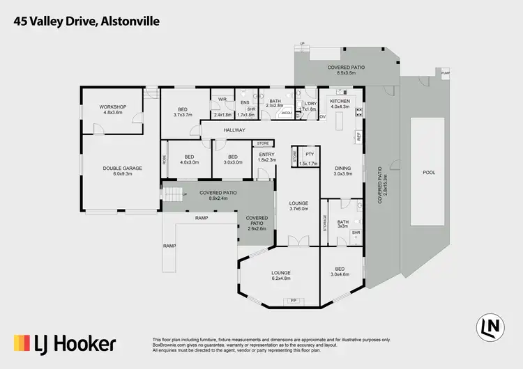 Floorplan of Homely house listing, 45 Valley Drive, Alstonville NSW 2477