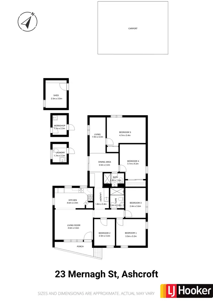 Floorplan of Homely house listing, 23 Mernagh Street, Ashcroft NSW 2168