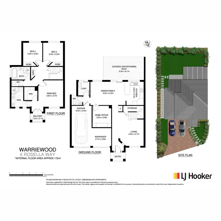 Floorplan of Homely townhouse listing, 6 Rosella Way, Warriewood NSW 2102