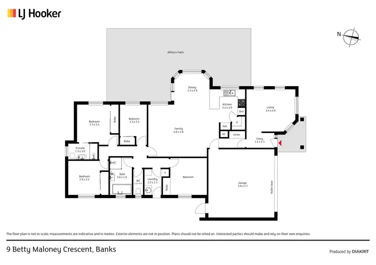 Floorplan of Homely house listing, 9 Betty Maloney Crescent, Banks ACT 2906
