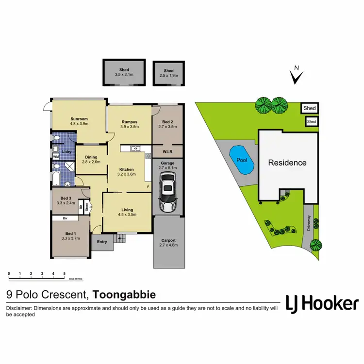 Floorplan of Homely house listing, 9 Polo Crescent, Girraween NSW 2145