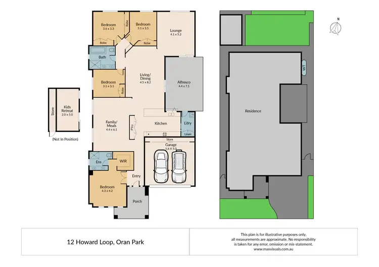 Floorplan of Homely house listing, 12 Howard Loop, Oran Park NSW 2570