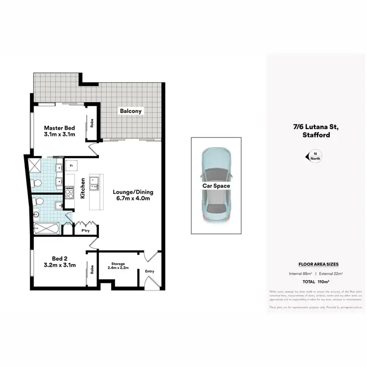 Floorplan of Homely unit listing, 7/6 Lutana Street, Stafford QLD 4053