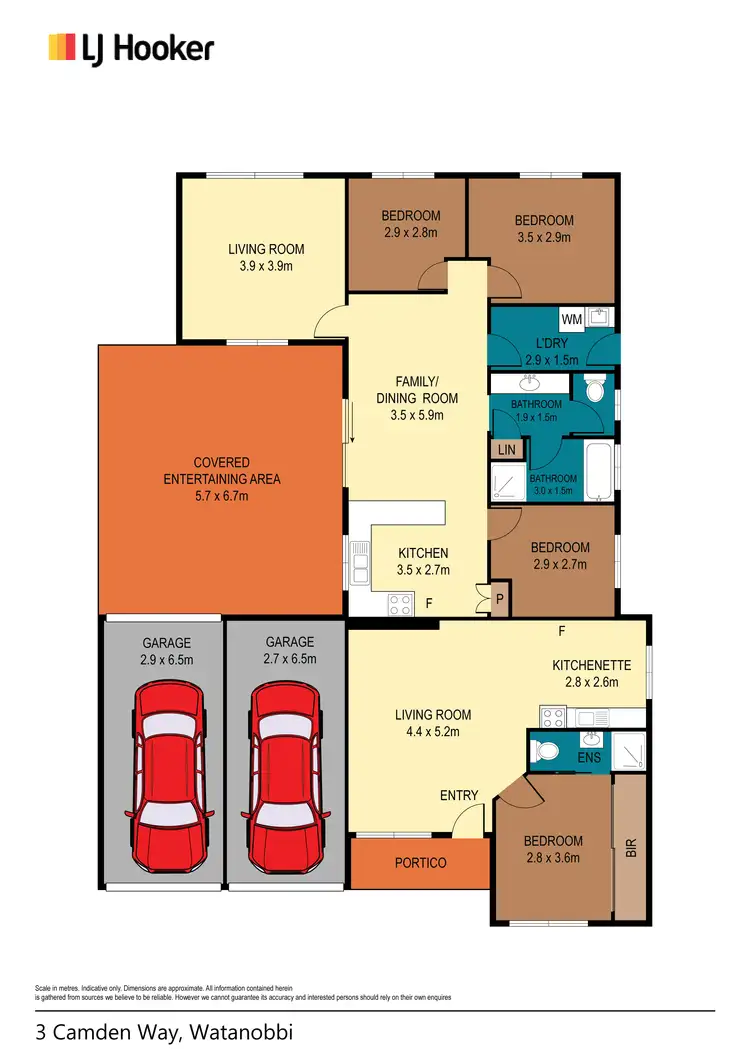 Floorplan of Homely house listing, 3 Camden Way, Watanobbi NSW 2259