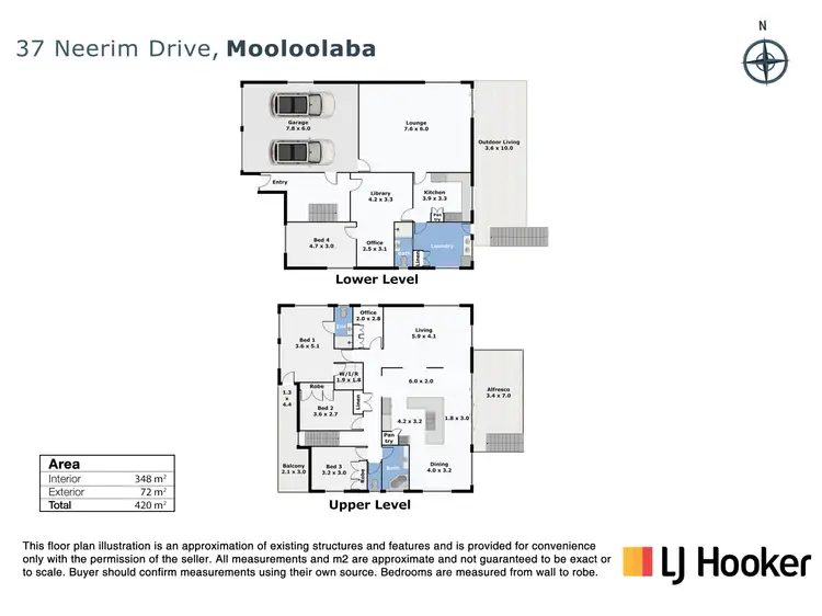 Floorplan of Homely house listing, 37 Neerim Drive, Mooloolaba QLD 4557