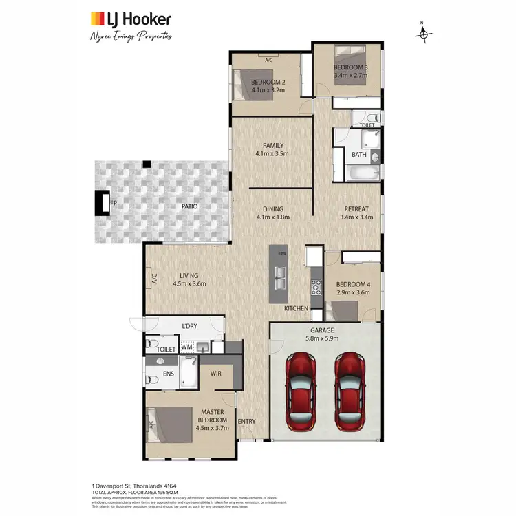 Floorplan of Homely house listing, 1 Davenport Street, Thornlands QLD 4164