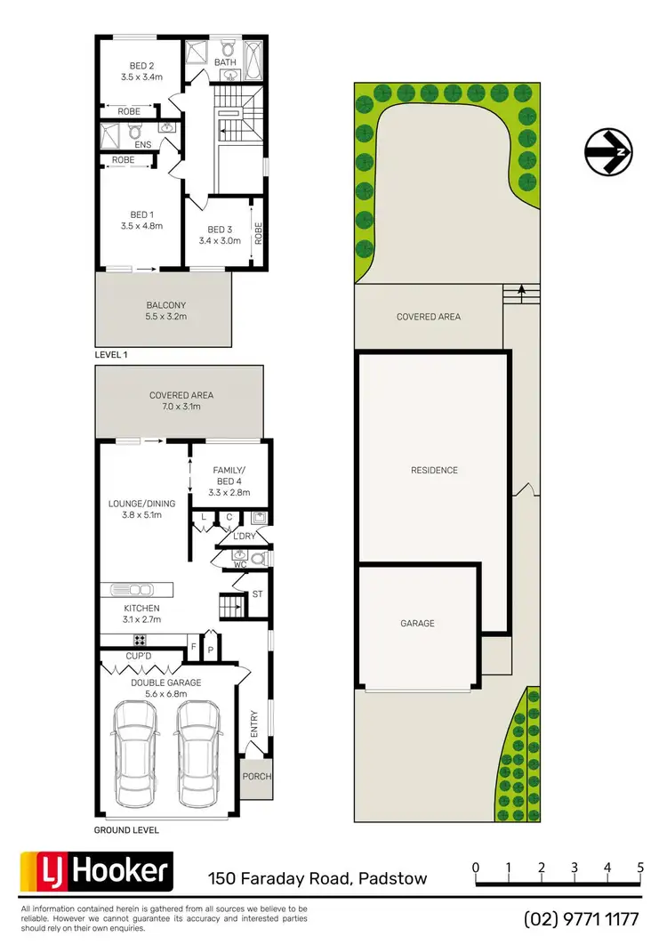 Floorplan of Homely semi-detached listing, 150 Faraday Road, Padstow NSW 2211