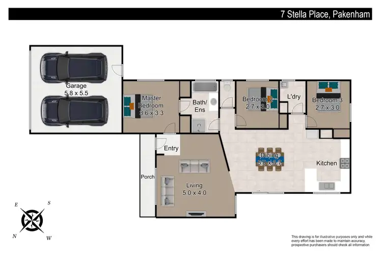 Floorplan of Homely house listing, 7 Stella Place, Pakenham VIC 3810