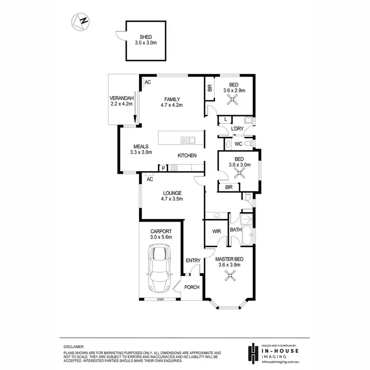 Floorplan of Homely house listing, 13 Schirripa Court, Salisbury Downs SA 5108