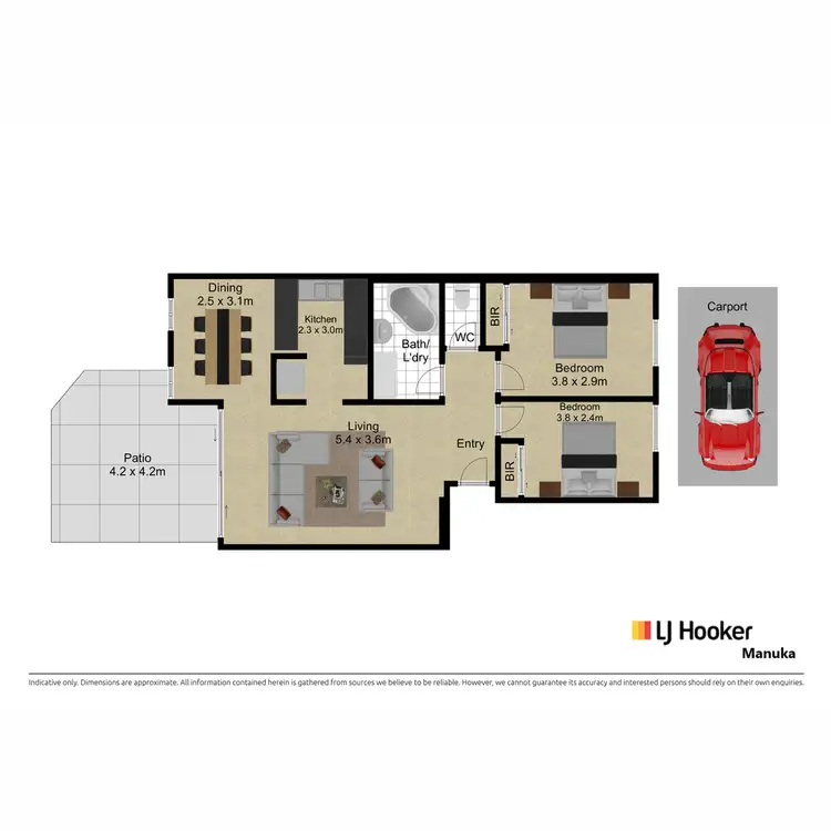 Floorplan of Homely apartment listing, 2/9 Howitt Street, Kingston ACT 2604