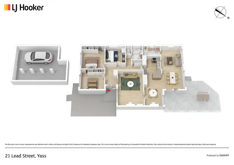 Floorplan of Homely house listing, 21 Lead Street, Yass NSW 2582