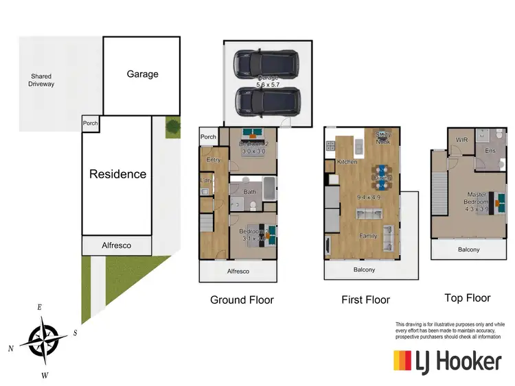 Floorplan of Homely townhouse listing, 77 Lakeside Boulevard, Pakenham VIC 3810