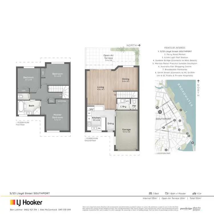 Floorplan of Homely townhouse listing, 3/23 Lloyd Street, Southport QLD 4215