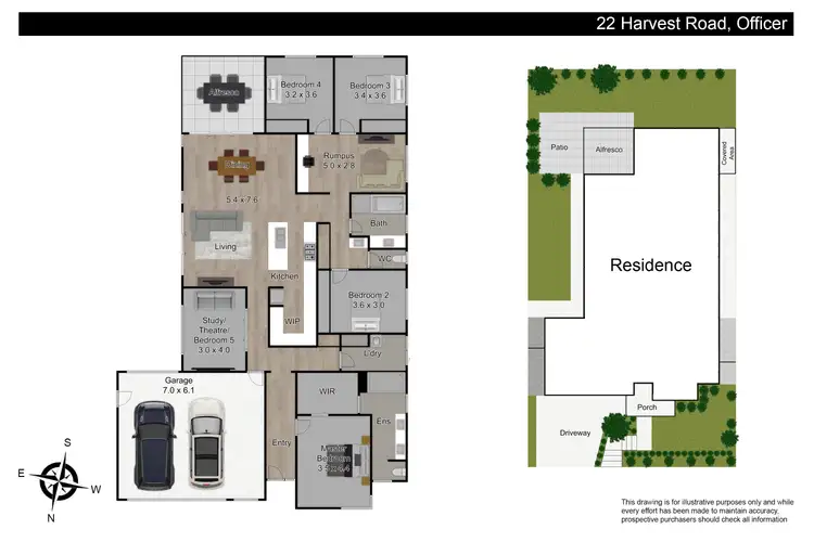 Floorplan of Homely house listing, 22 Harvest Road, Officer VIC 3809