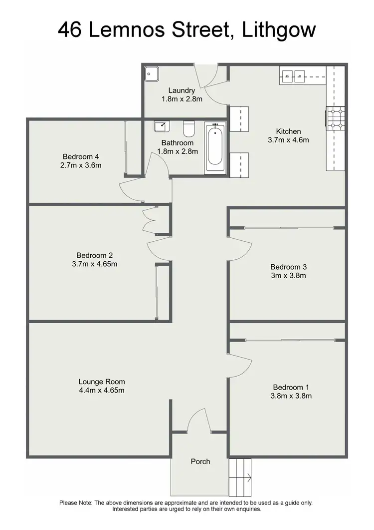 Floorplan of Homely house listing, 46 Lemnos Street, Lithgow NSW 2790