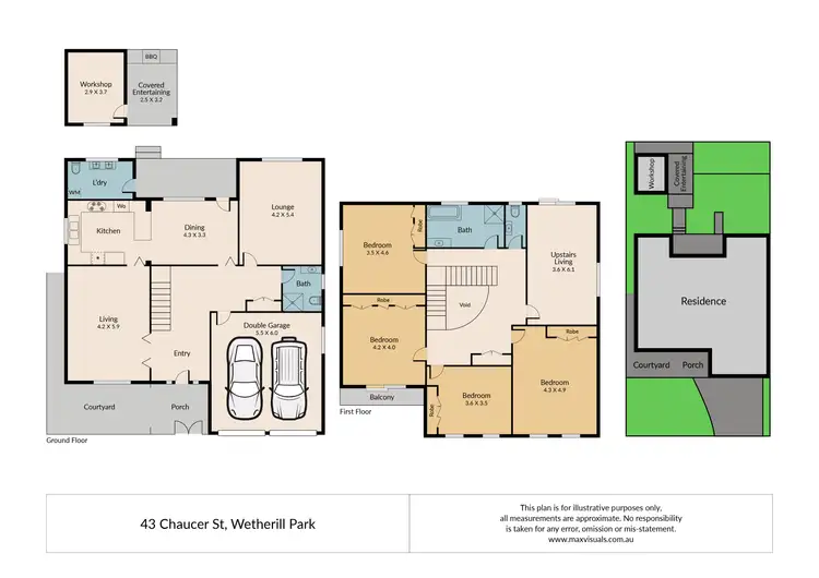 Floorplan of Homely house listing, 43 Chaucer Street, Wetherill Park NSW 2164