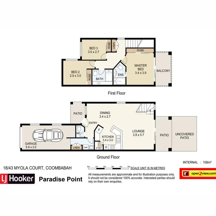 Floorplan of Homely townhouse listing, 28/43 Myola Court, Coombabah QLD 4216