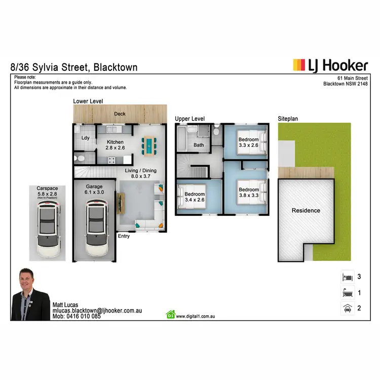 Floorplan of Homely townhouse listing, 8/36 Sylvia Street, Blacktown NSW 2148