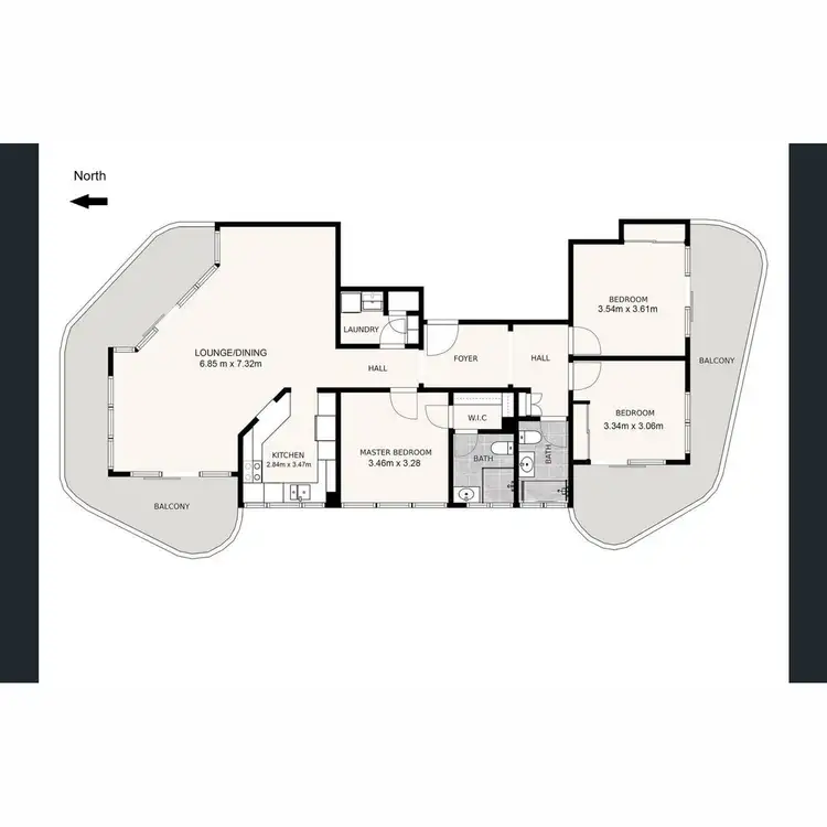 Floorplan of Homely apartment listing, 43/9 Bayview Street, Runaway Bay QLD 4216