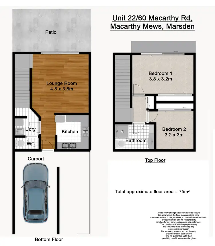 Floorplan of Homely house listing, 22/60 Macarthy Road, Marsden QLD 4132