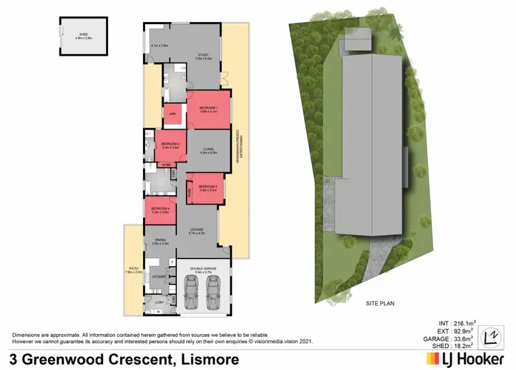 Floorplan of Homely house listing, 3 Greenwood Crescent, Lismore NSW 2480