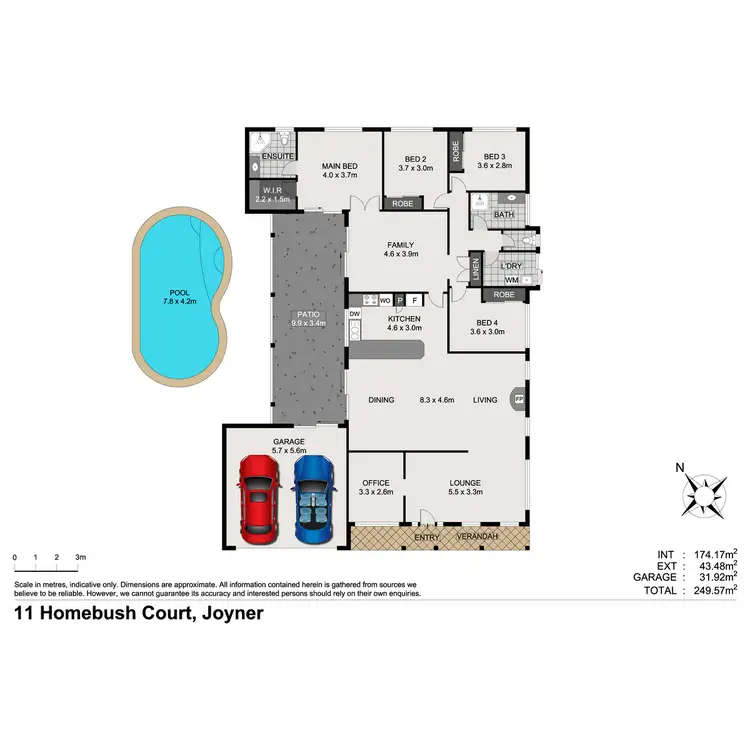 Floorplan of Homely house listing, 11 Homebush Court, Joyner QLD 4500