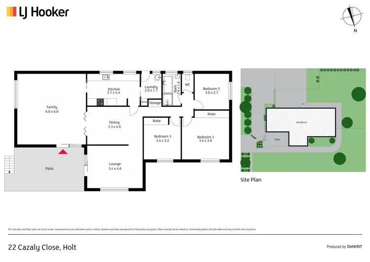 Floorplan of Homely house listing, 22 Cazaly Close, Holt ACT 2615