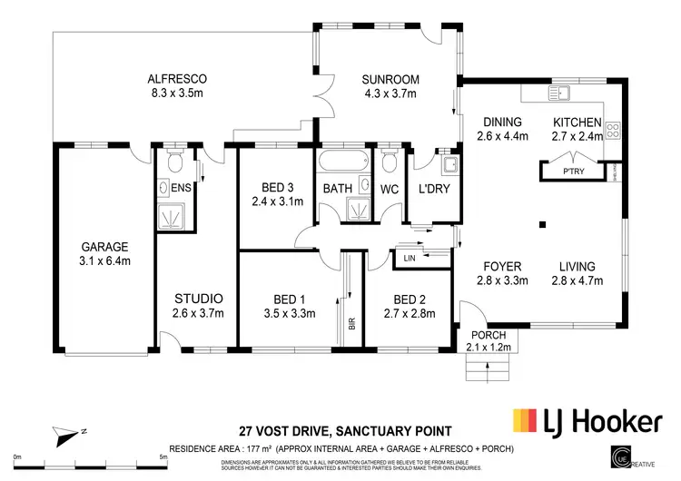 Floorplan of Homely house listing, 27 Vost Drive, Sanctuary Point NSW 2540