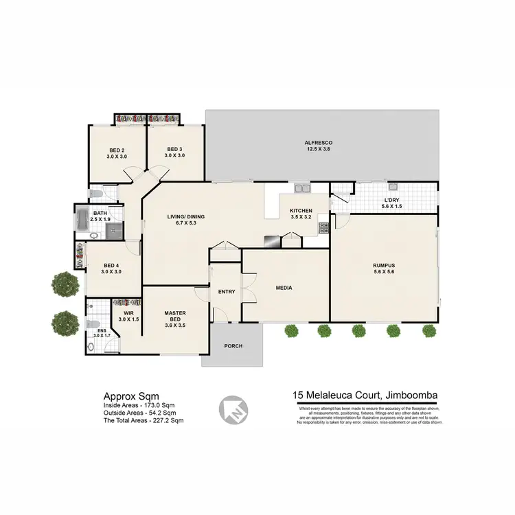 Floorplan of Homely house listing, 15 Melaleuca Court, Jimboomba QLD 4280
