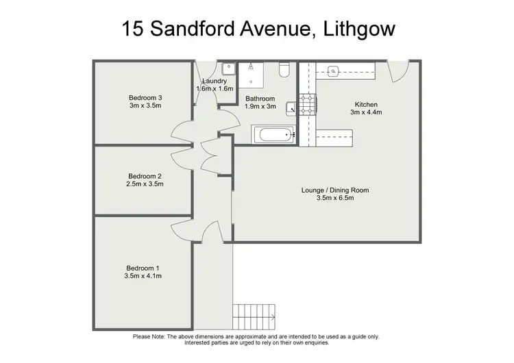 Floorplan of Homely house listing, 15 Sandford Avenue, Lithgow NSW 2790