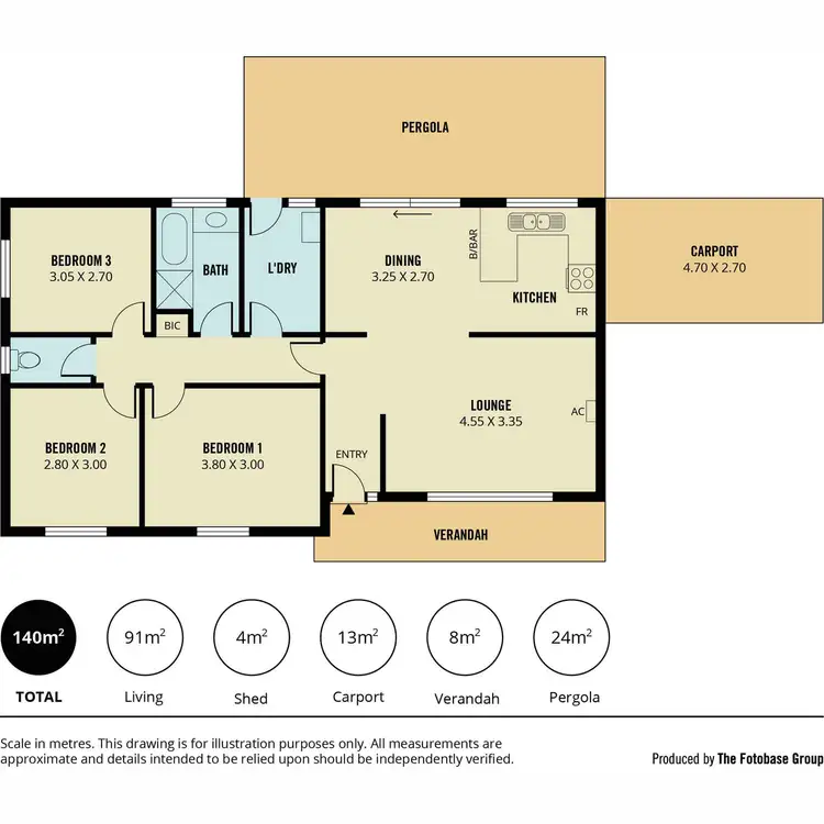 Floorplan of Homely house listing, 13 Blampied Street, Wynn Vale SA 5127