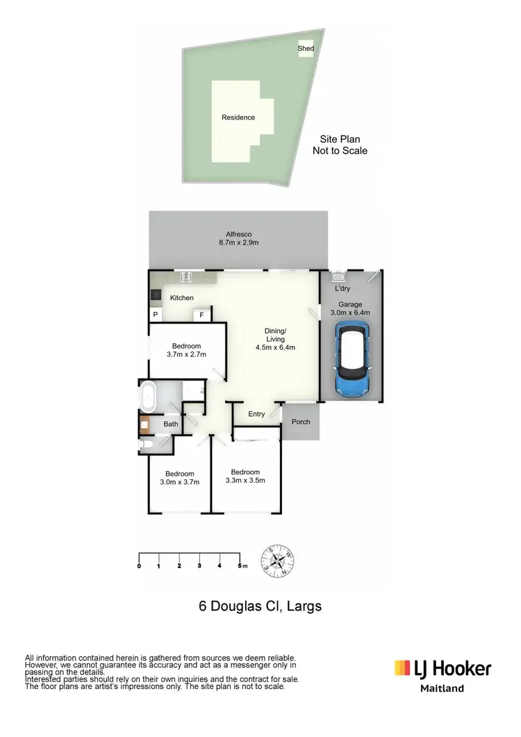 Floorplan of Homely house listing, 6 Douglas Close, Largs NSW 2320