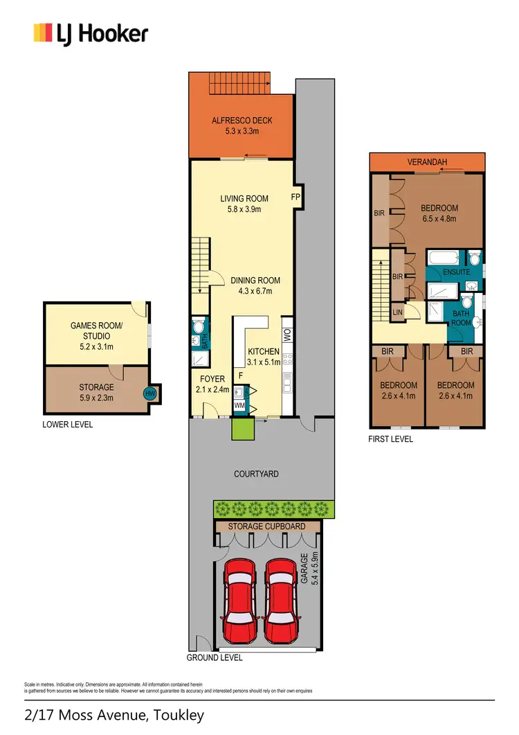 Floorplan of Homely unit listing, Unit 2/17 Moss Avenue, Toukley NSW 2263