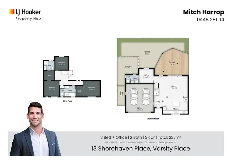 Floorplan of Homely house listing, 13 Shorehaven Place, Varsity Lakes QLD 4227