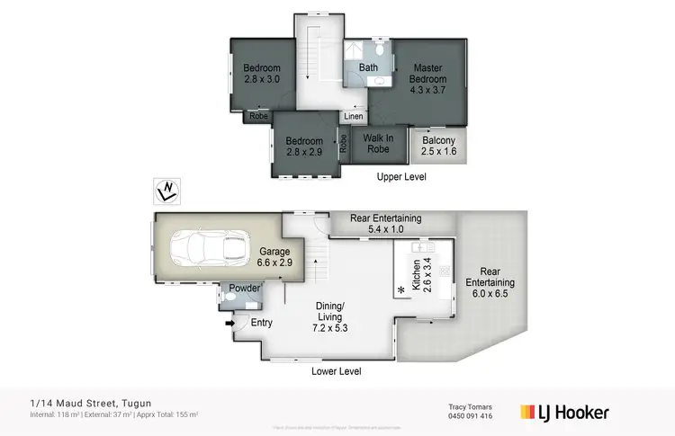 Floorplan of Homely townhouse listing, 1/14 Maud Street, Tugun QLD 4224