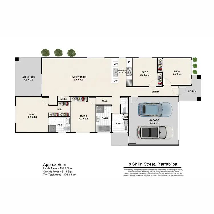 Floorplan of Homely house listing, 8 Shilin Street, Yarrabilba QLD 4207