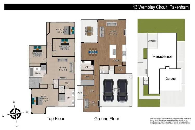 Floorplan of Homely house listing, 13 Wembley Circuit, Pakenham VIC 3810