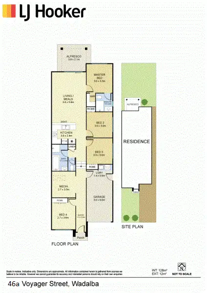 Floorplan of Homely house listing, 46A Voyager Street, Wadalba NSW 2259