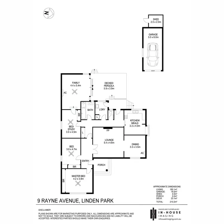 Floorplan of Homely house listing, 9 Rayne Avenue, Linden Park SA 5065