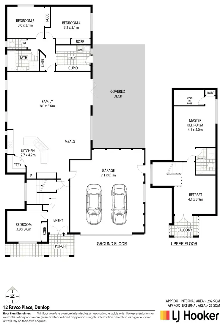Floorplan of Homely house listing, 12 Favco Place, Dunlop ACT 2615