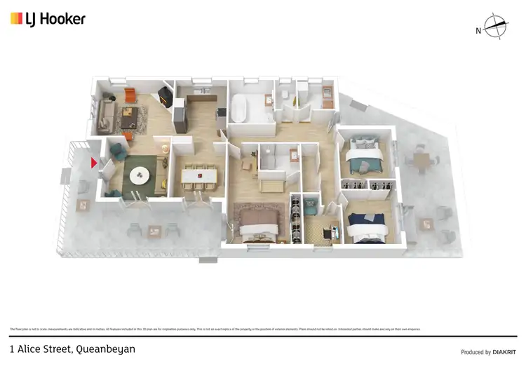 Floorplan of Homely house listing, 1 Alice Street, Queanbeyan NSW 2620