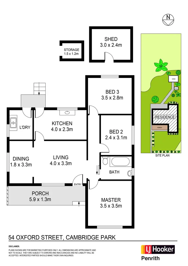 Floorplan of Homely house listing, 54 Oxford Street, Cambridge Park NSW 2747
