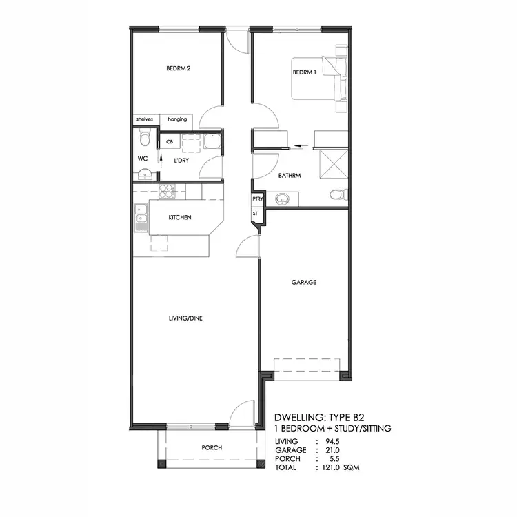Floorplan of Homely retirement listing, 3/27 Norman Street, Underdale SA 5032