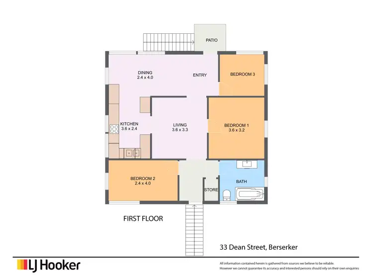 Floorplan of Homely house listing, 33 Dean Street, Berserker QLD 4701
